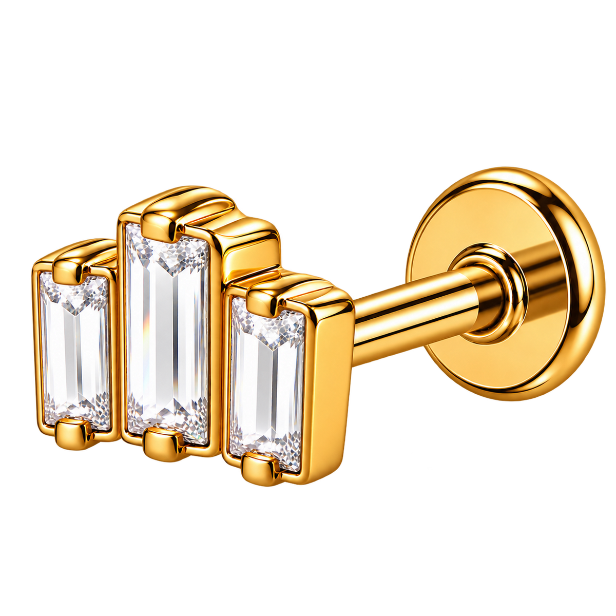 Piercing Titanium Labret Cascata Obliquo Diversos | Linha Essencial
