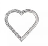 Argola Daith e Septo - Coração Santorini