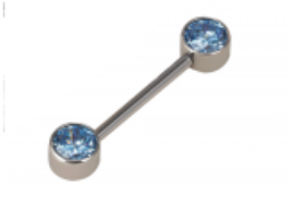 Piercing Mamilo BASIC barra Luz