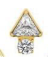 Piercing BASIC Triangulo CZ
