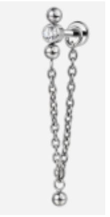 Piercing BASIC Ponto de Luz com Corrente