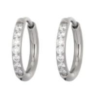 Piercing Par de Argola CZ