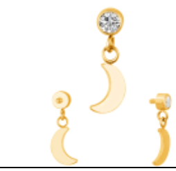 Piercing BASIC Pontos de Luz c/ Pendentes