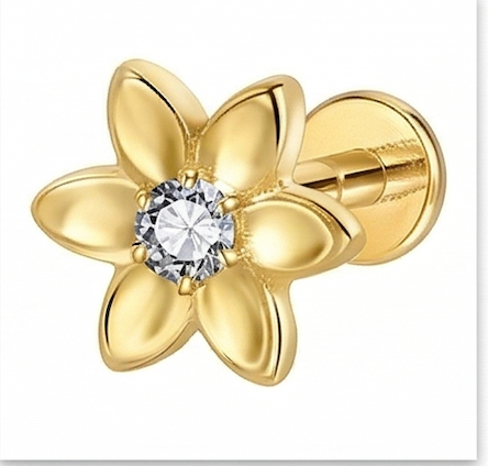 Piercing Titanio BASIC Flor 6 pétalas