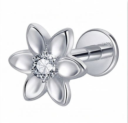 Piercing Titanio BASIC Flor 6 pétalas