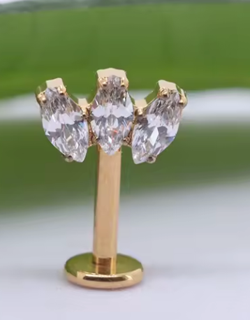 Piercing Titanium Labret Vertical Californiano Marc | Linha Premium