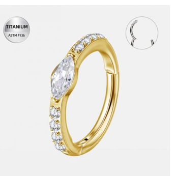 Piercing Titanium Argola Novo Pingo | Linha Premium