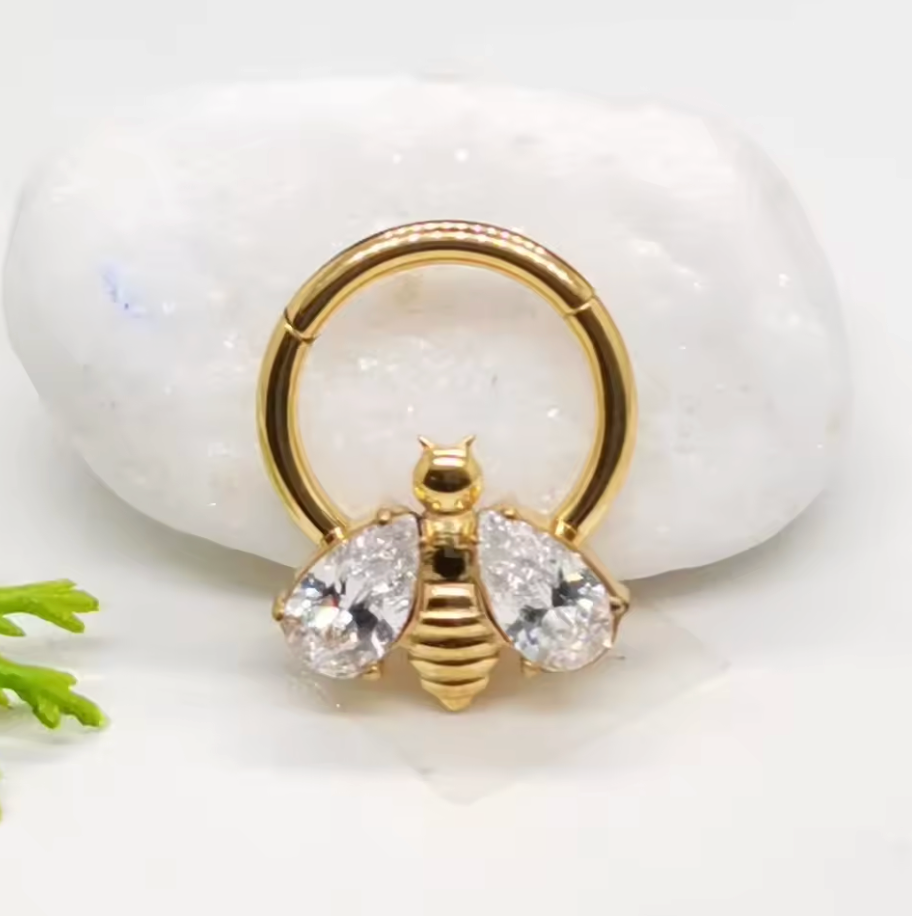 Piercing Argola BASIC Daith e Septo - Abelha