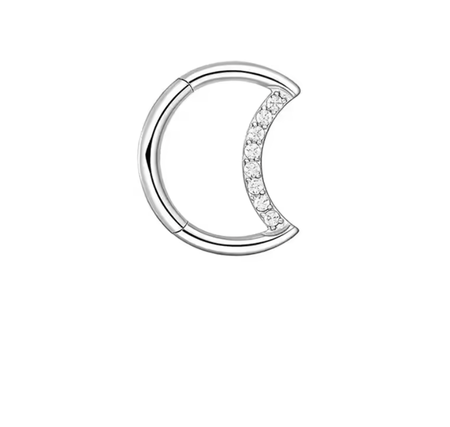 Piercing Argola BASIC Daith e Septo - Meia Lua