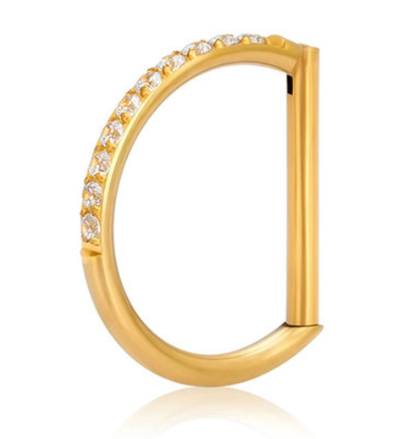 Argola em D - Titanium