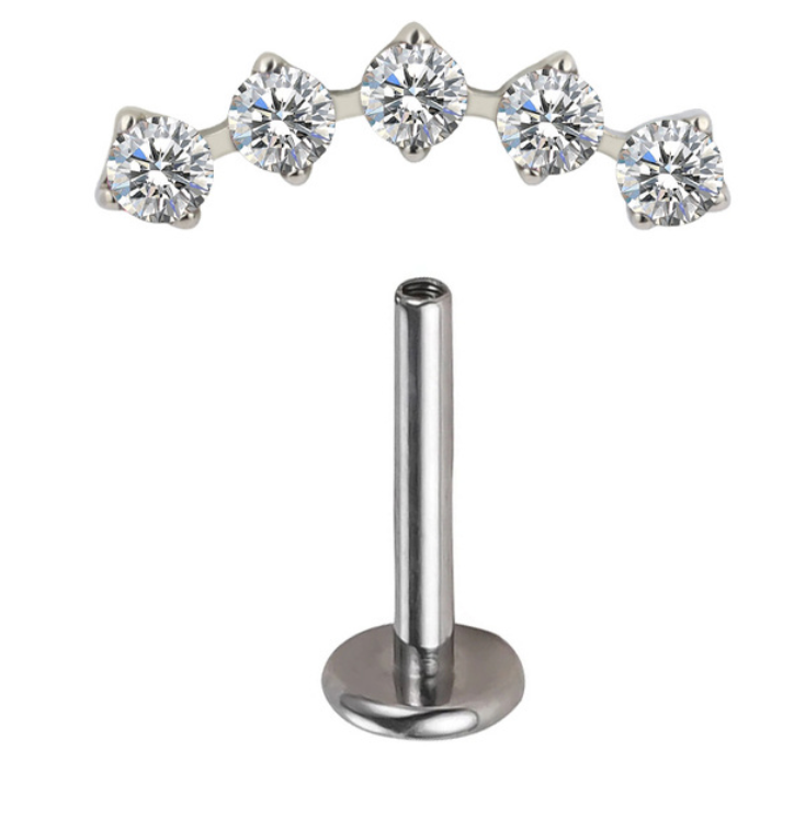 Labret Cascata Five #s - Titanium
