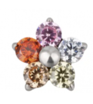 Piercing BASIC Flor Colorida