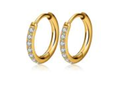 Piercing Par de Argola CZ