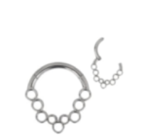 Piercing Titanium Basic Daith e Septo - Bolinha de Sabão