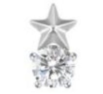 Piercing Titanium BASIC Estrela Luz 2039