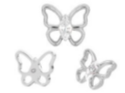 Piercing BASIC Borboleta Linha fina 2046