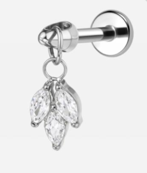 Piercing Titanium Labret Adidas Fan Pendente | Linha Premium