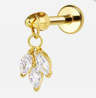 Piercing Titanium Labret Adidas Fan Pendente | Linha Premium