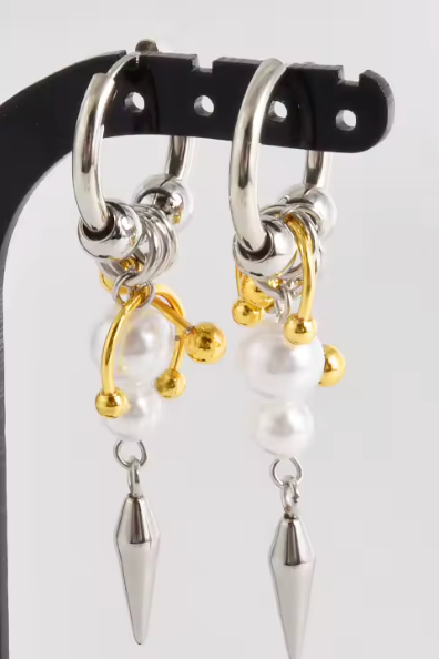 Piercing Aço Cirúrgico Argola Brinco Vintage Punk | Linha Premium