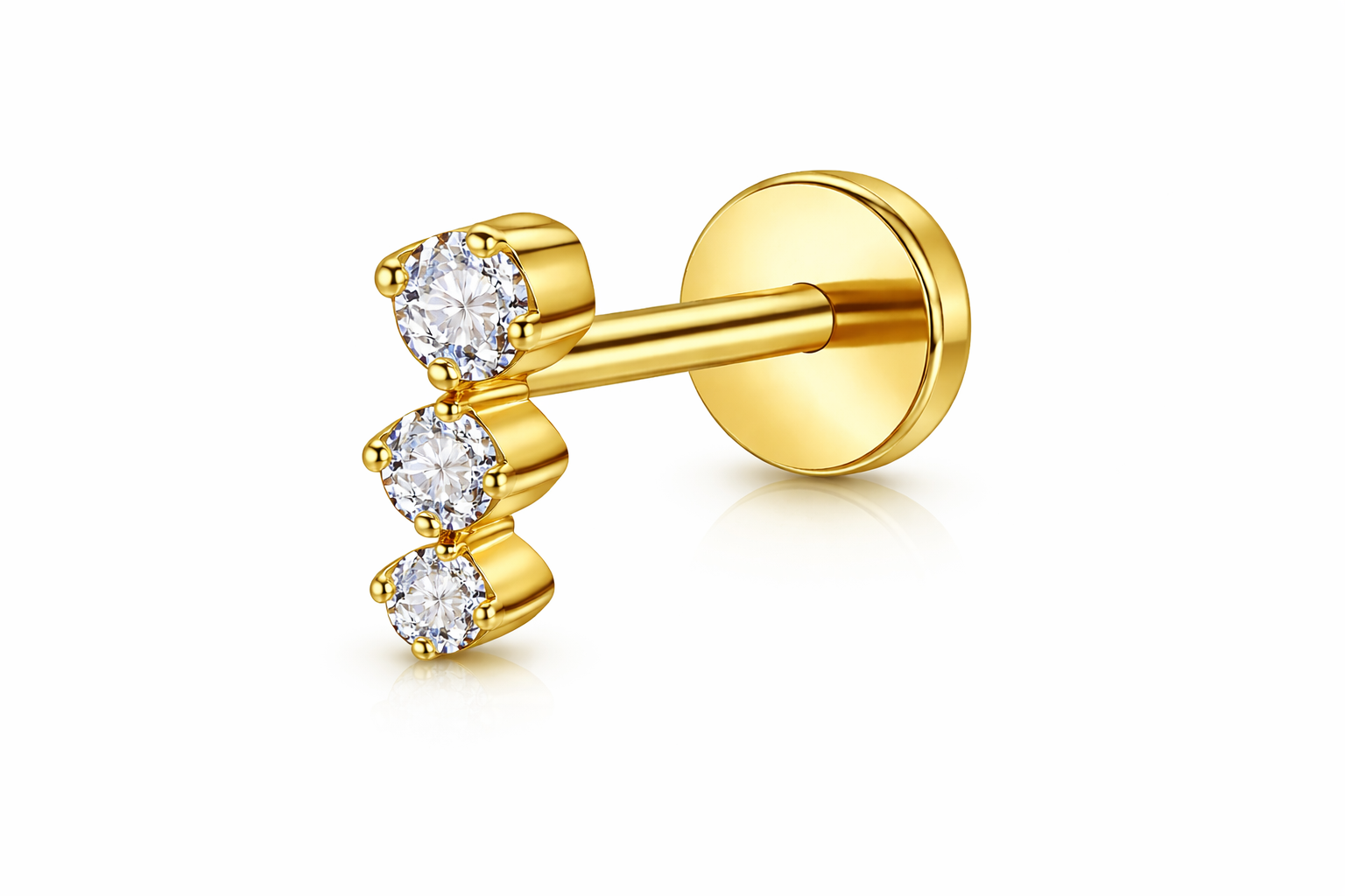 Piercing Titanium Trio Crescente