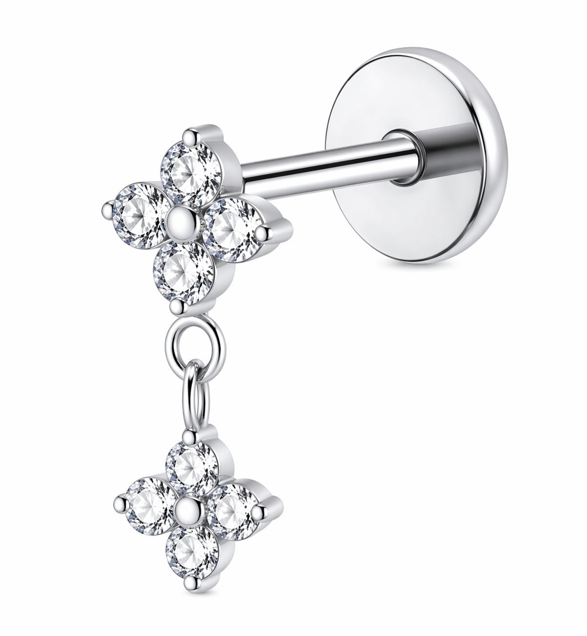 Piercing Titanium Flor pendente