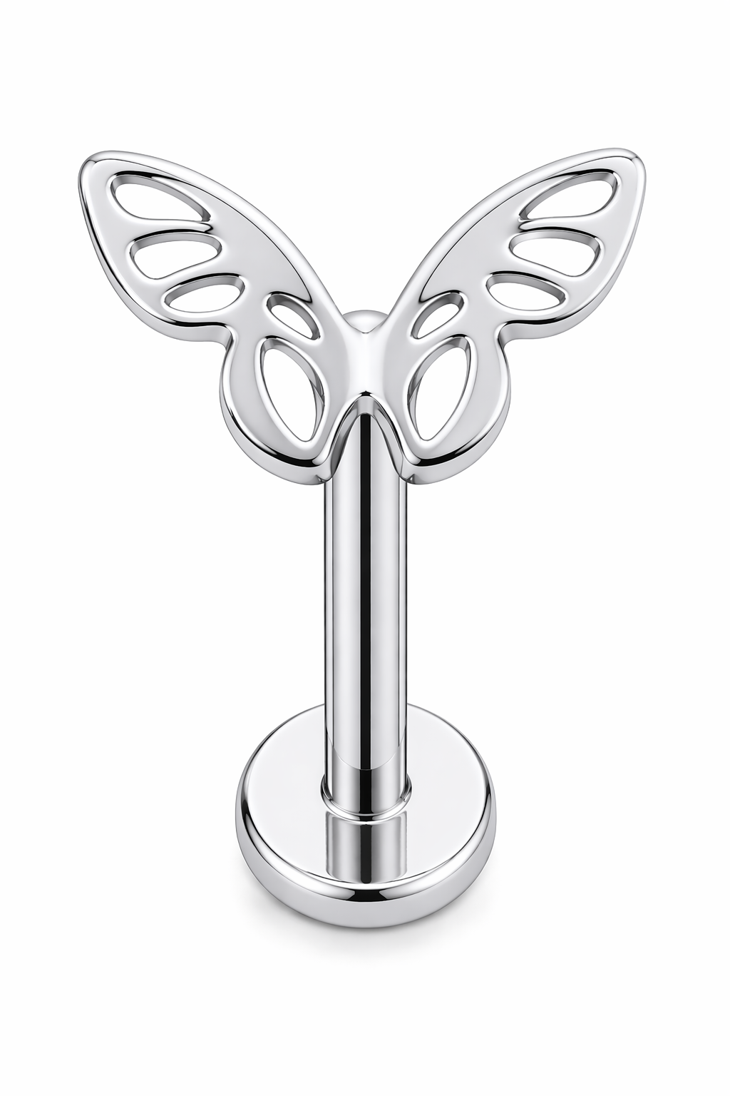 Piercing Titanium Borboleta aberta