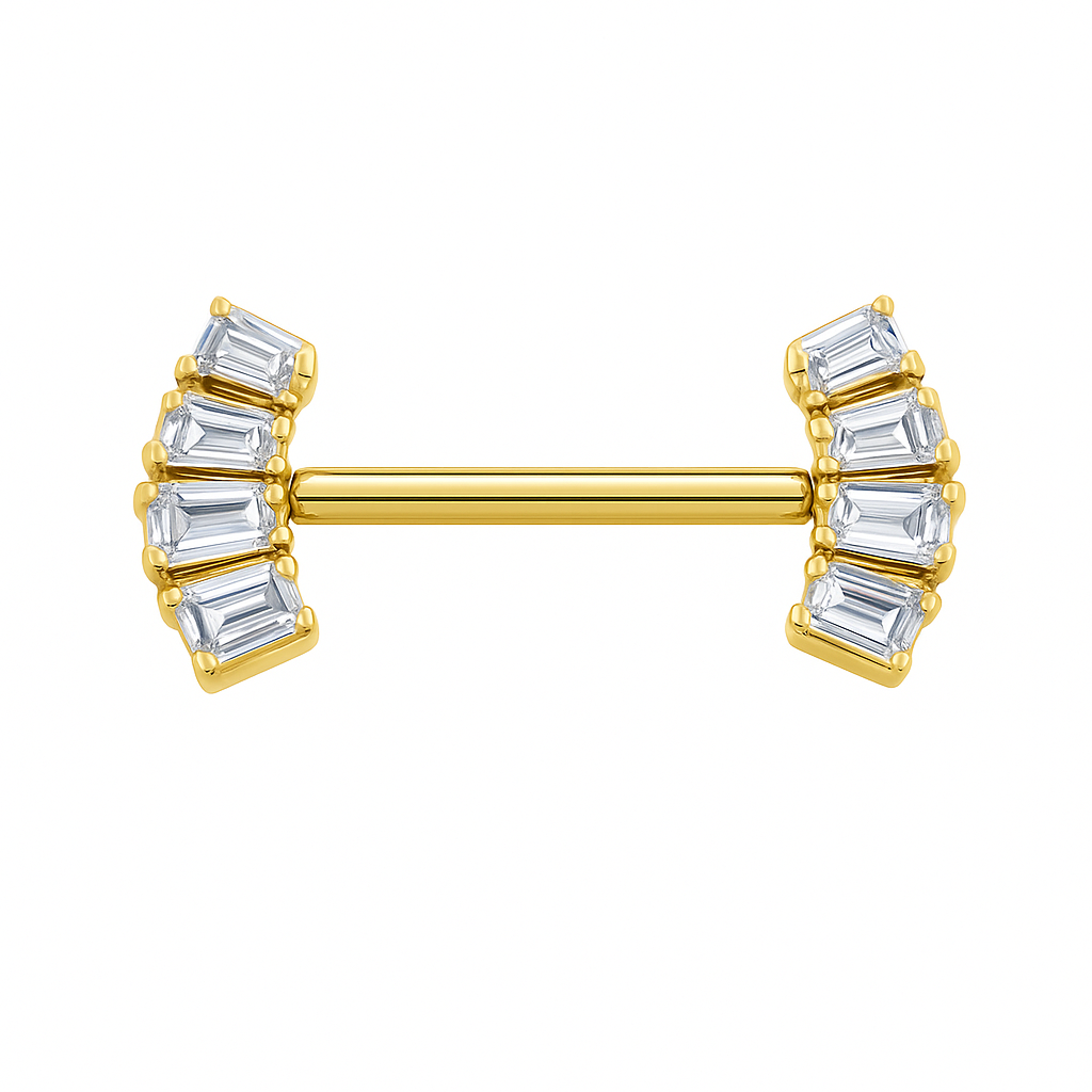 Piercing Barra Mamilo Obliquo