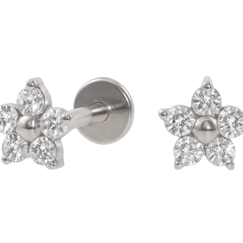 Labret Flor Baby - Titanium