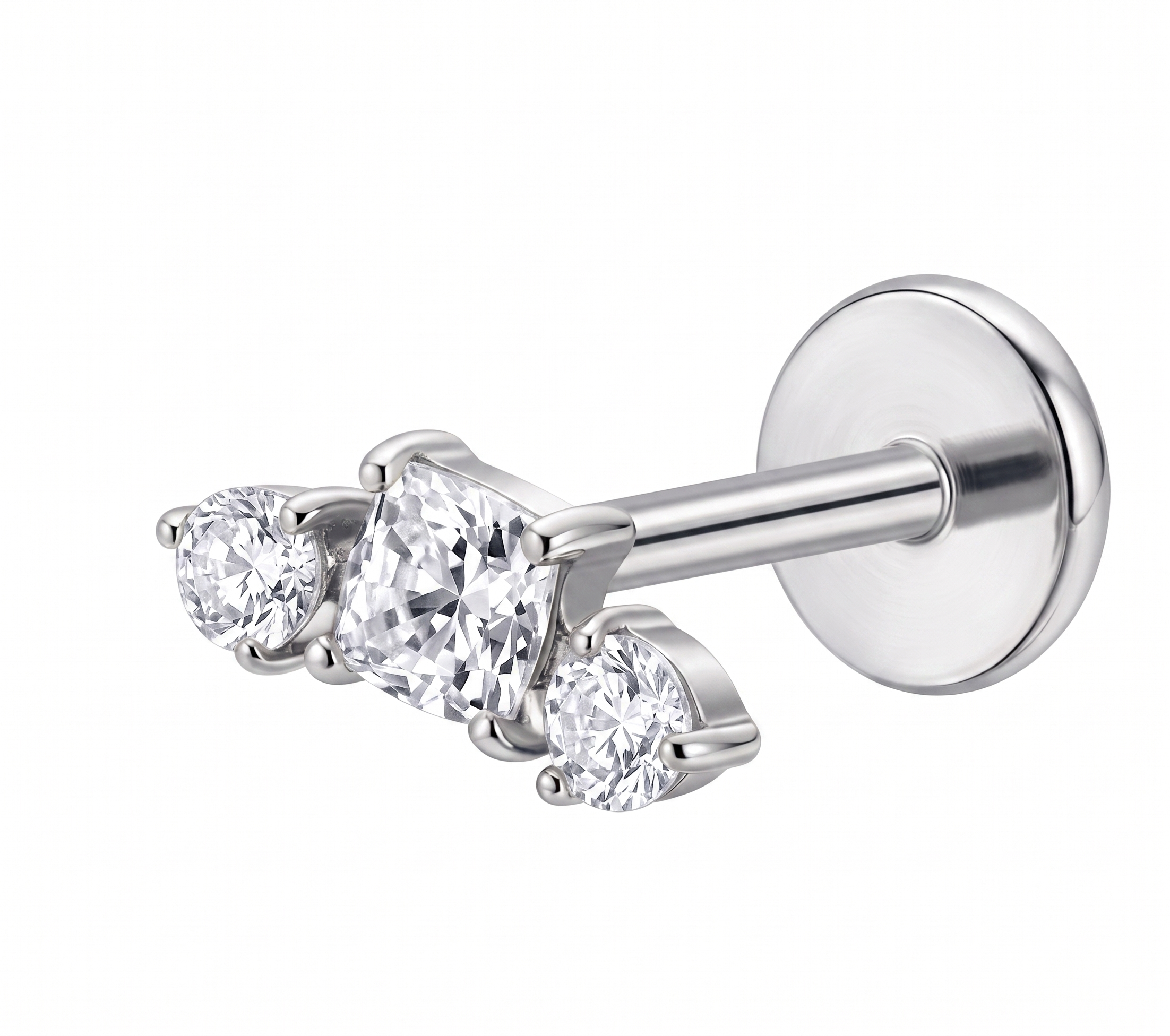 Piercing Titanium 3 Mini Quadrado