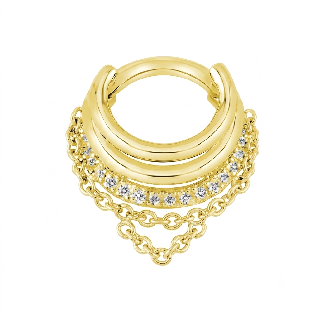 Piercing Titanium Argola Togo Tripla | Linha Premium