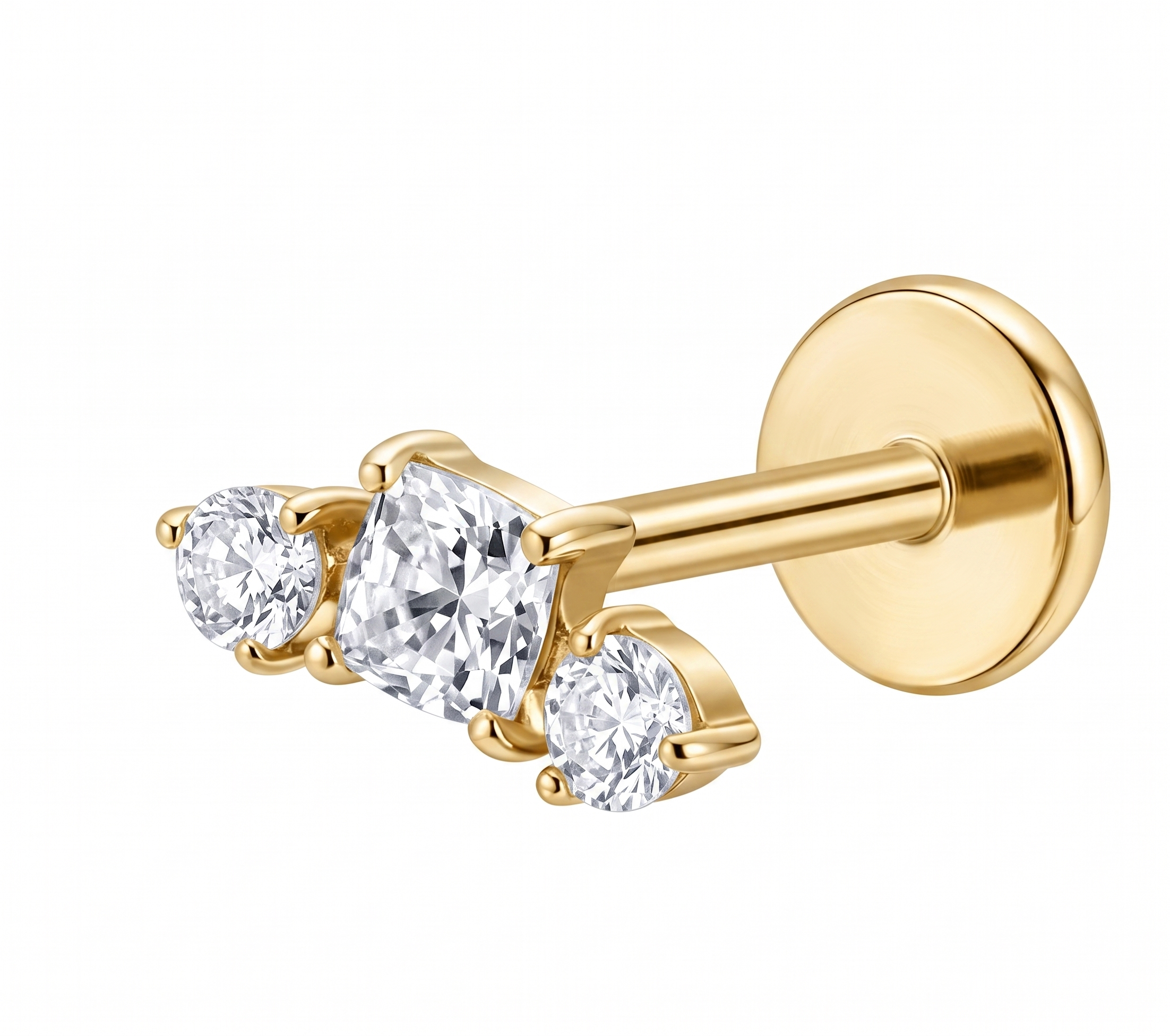 Piercing Titanium 3 Mini Quadrado