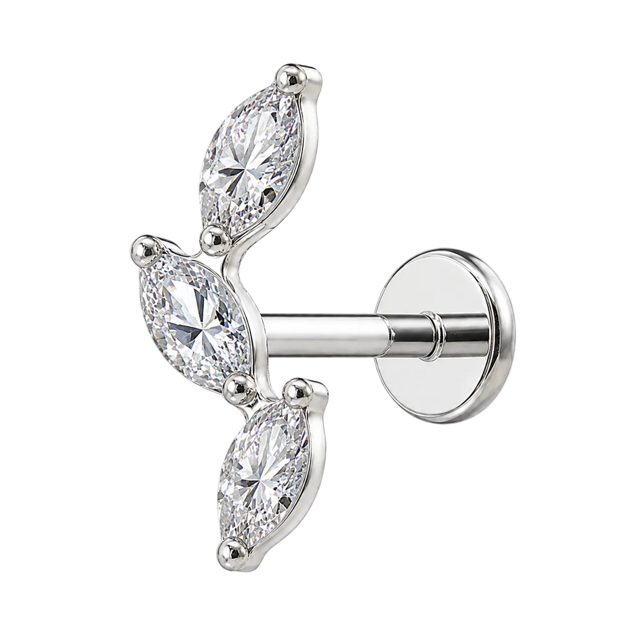 Piercing Titanium Labret Autumn 3 Cz | Linha Premium