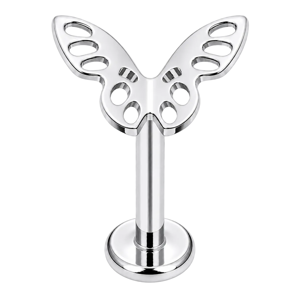Piercing Titanium Labret Borboleta aberta | Linha Premium