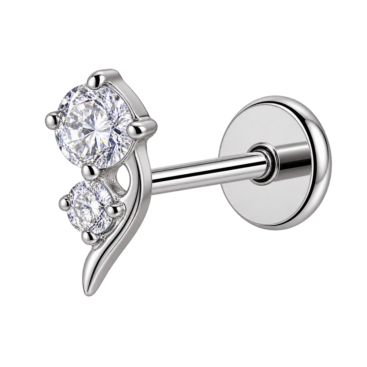 Piercing Titanium Labret Botãozinho | Linha Essencial