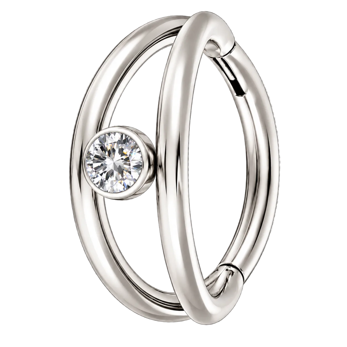 Piercing Titanium Argola Braga Luz | Linha Premium