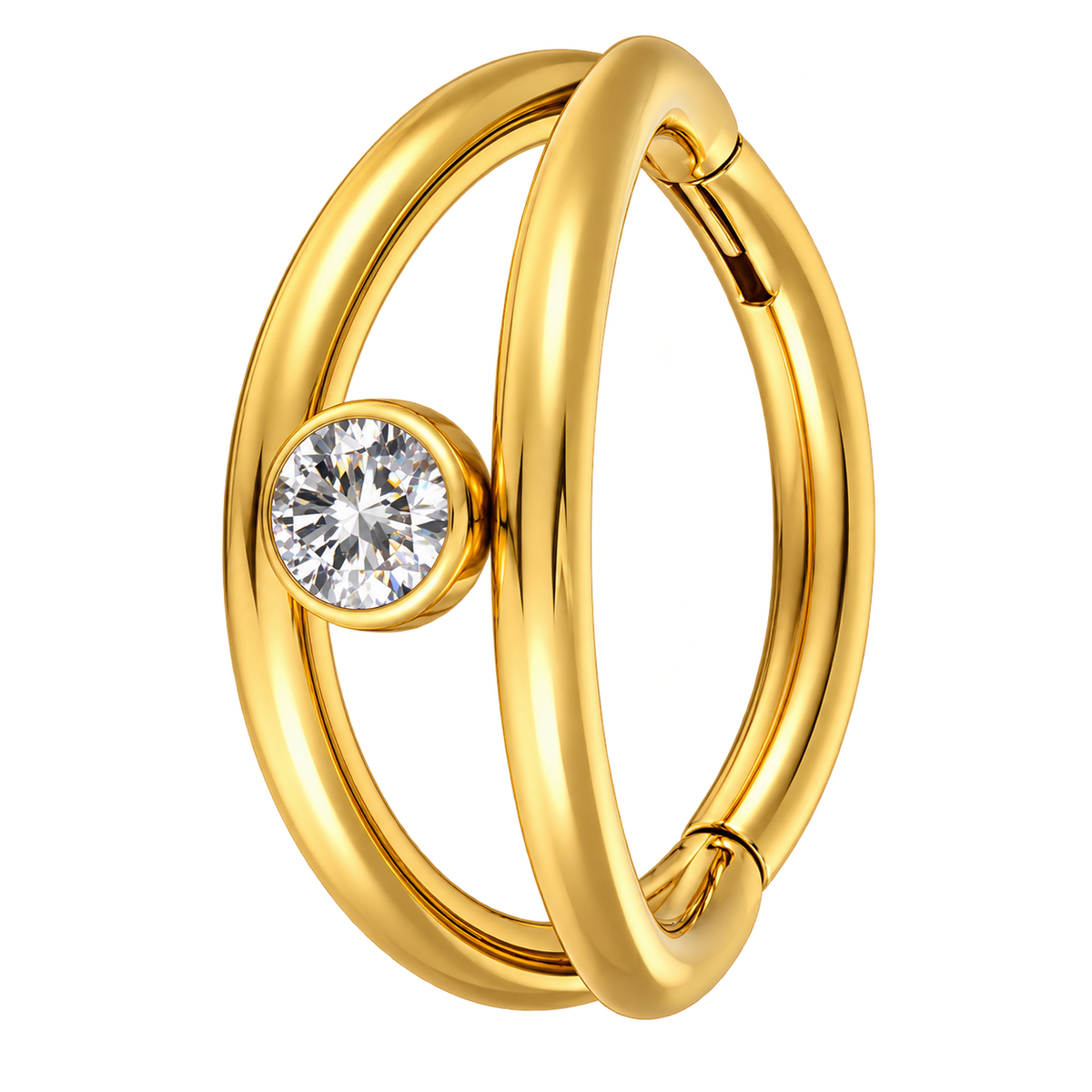 Piercing Titanium Argola Braga Luz | Linha Premium