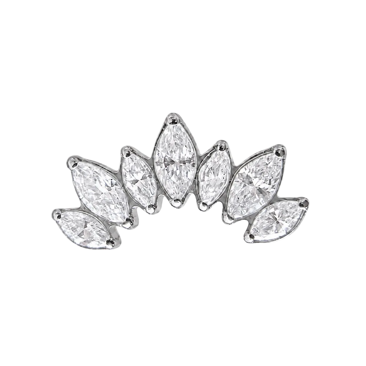 Piercing Titanium Labret Cascata Master 7cz | Linha Premium