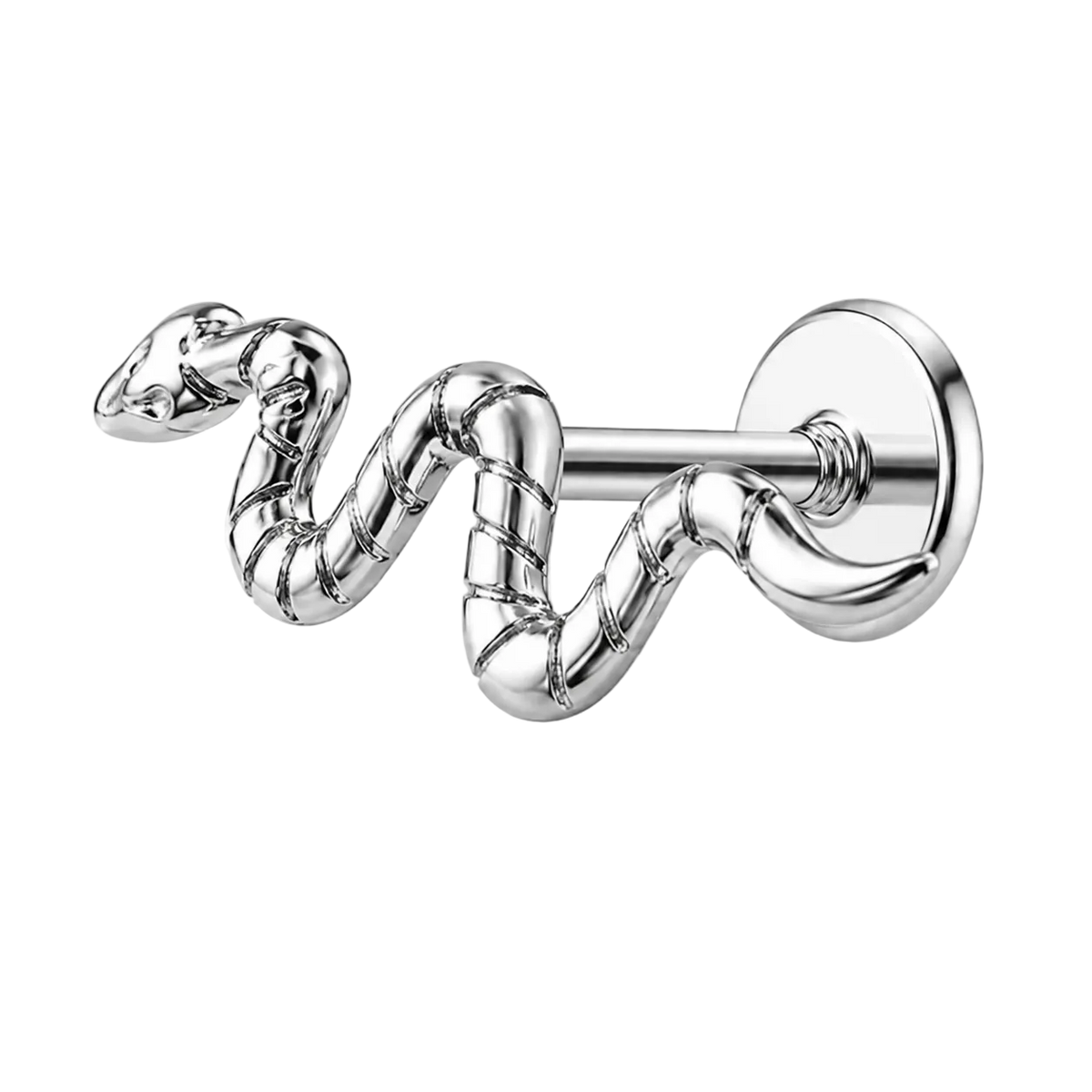 Piercing Titanium Labret Cobra Lisa | Linha Essencial
