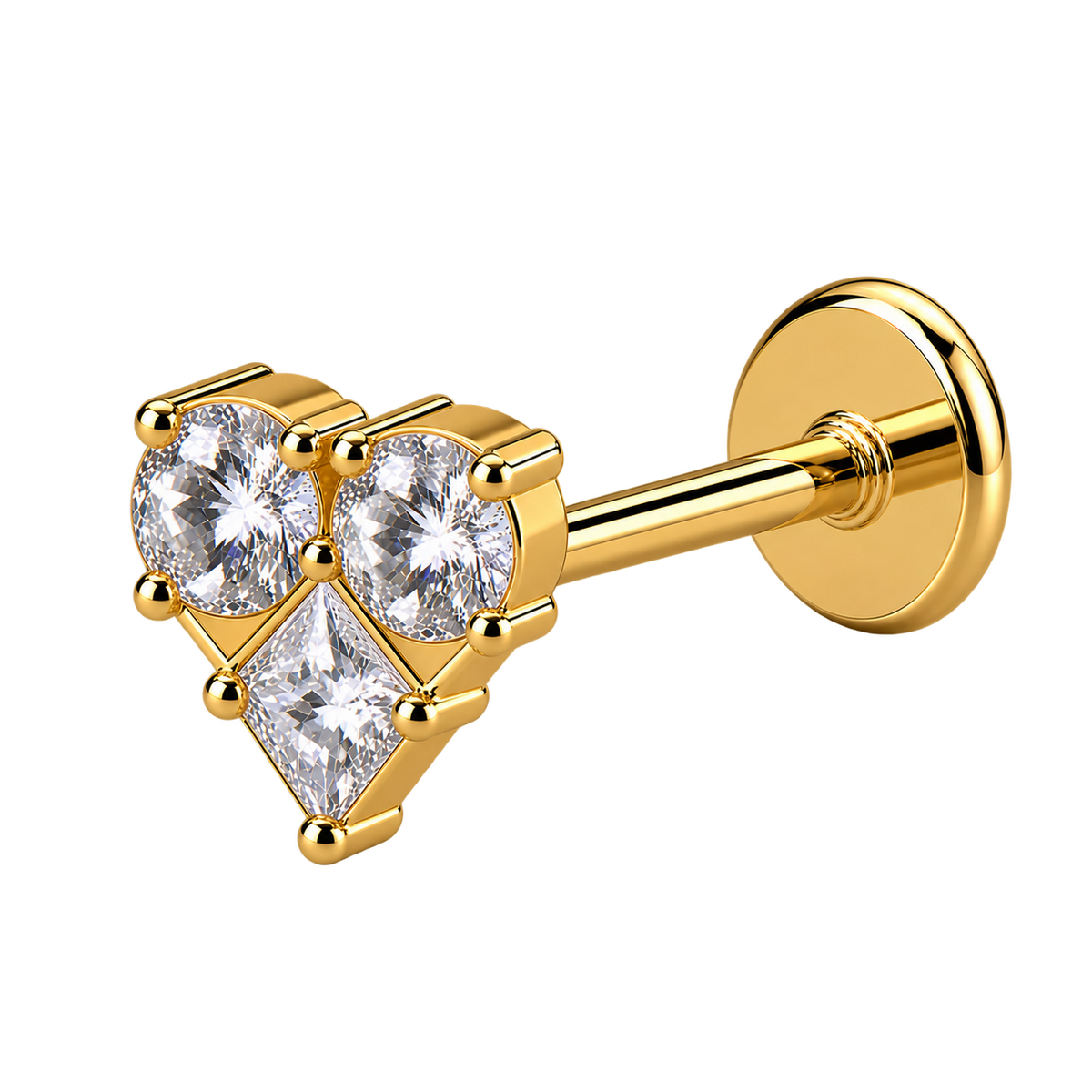 Piercing Titanium Labret Formas | Linha Premium