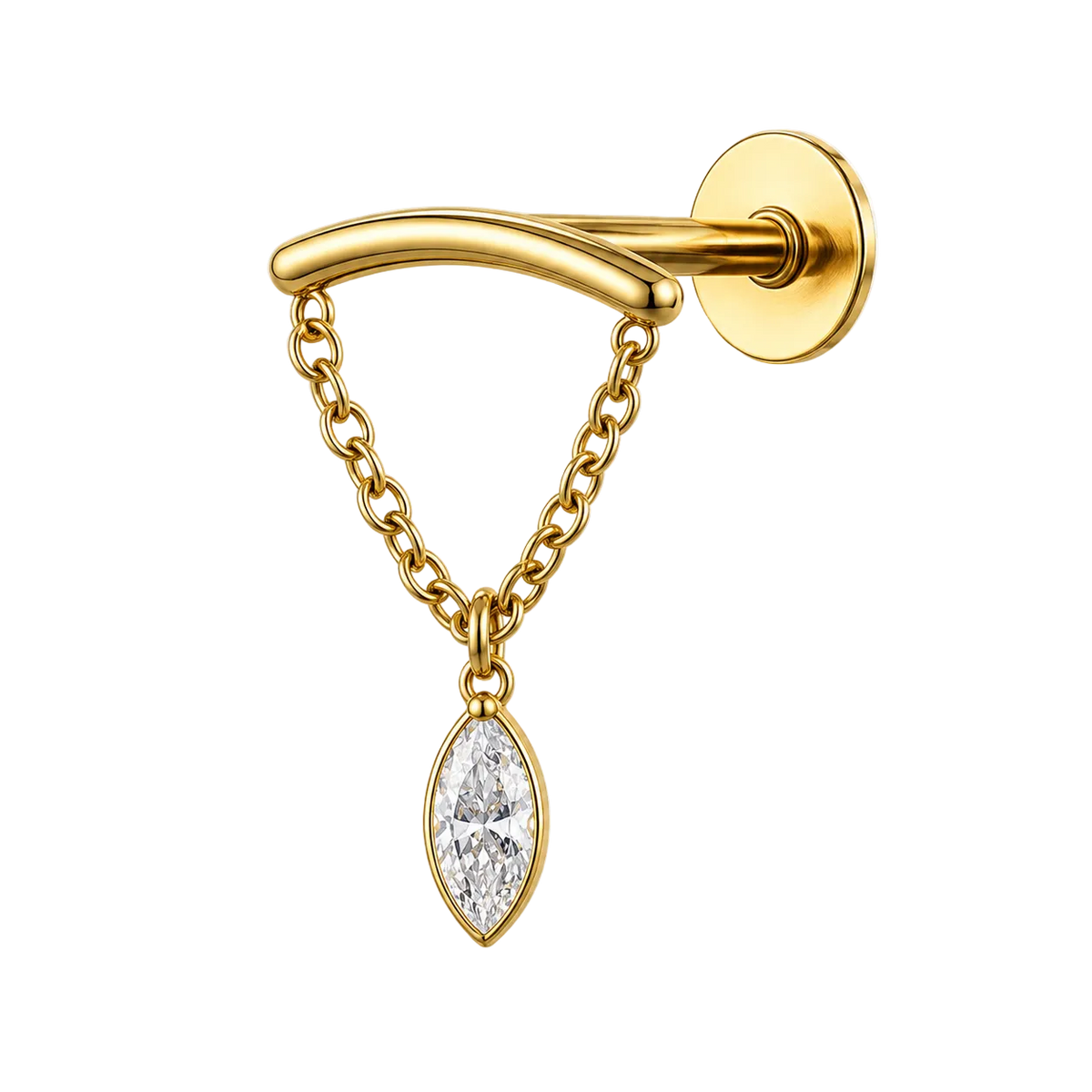 Piercing Titanium Labret Invictus Pendentes | Linha Premium
