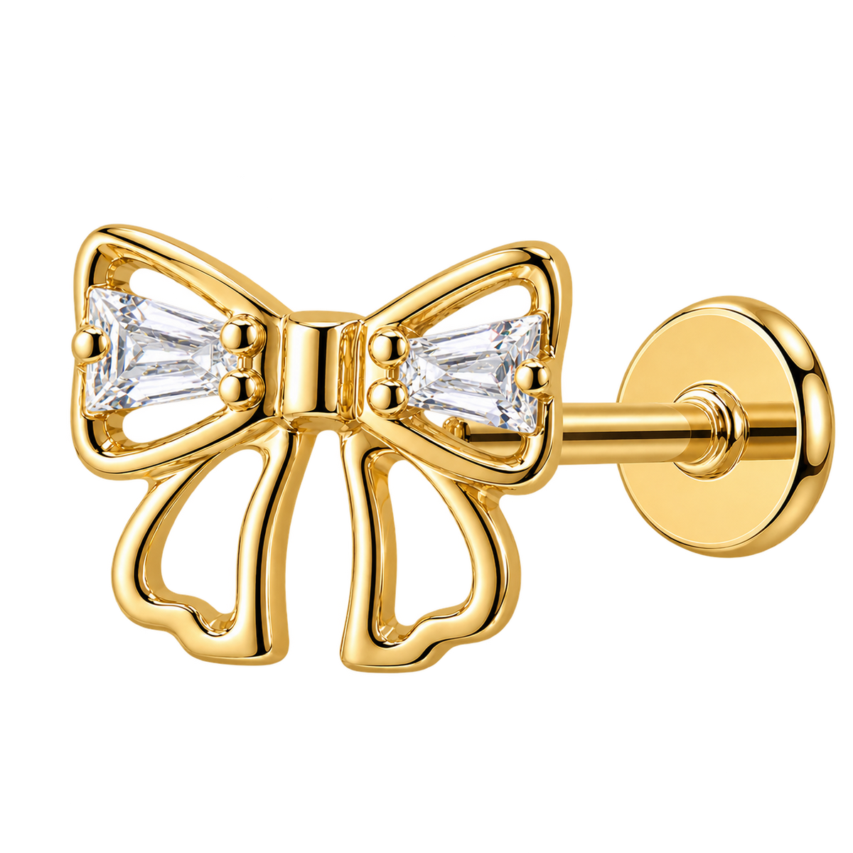 Piercing Titanium Labret Laço CZ | Linha Essencial