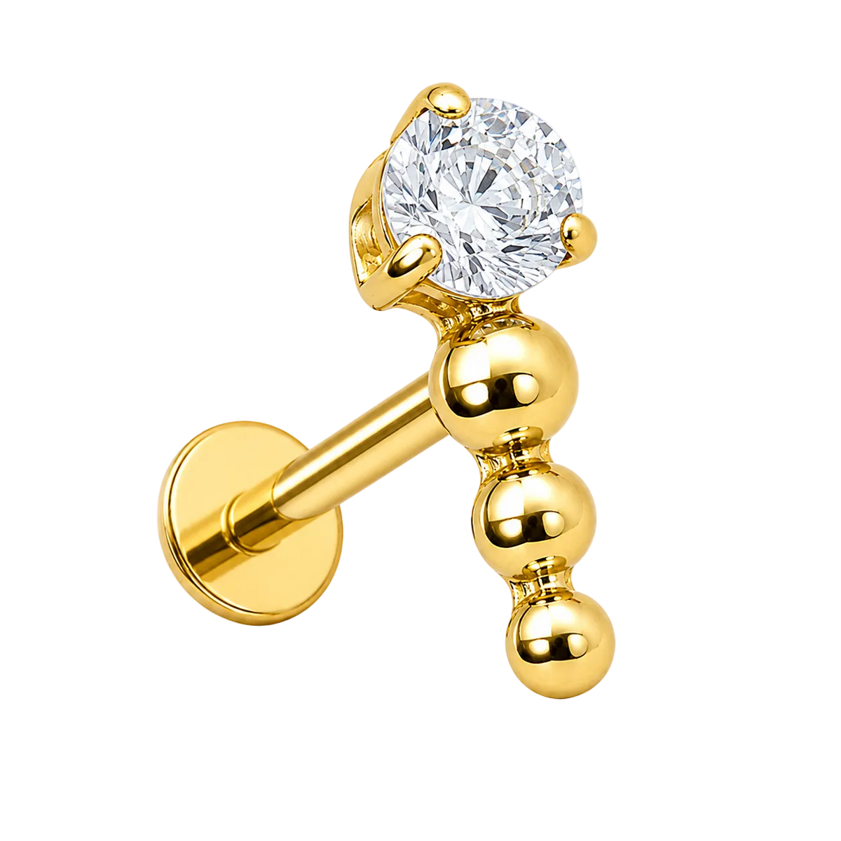 Piercing Titanium Labret Linha 3 Esfera | Linha Essencial
