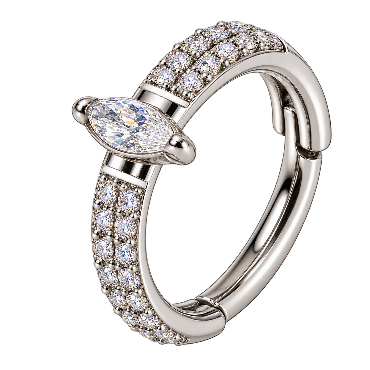 Piercing Titanium Argola Pingo Luanda | Linha Premium