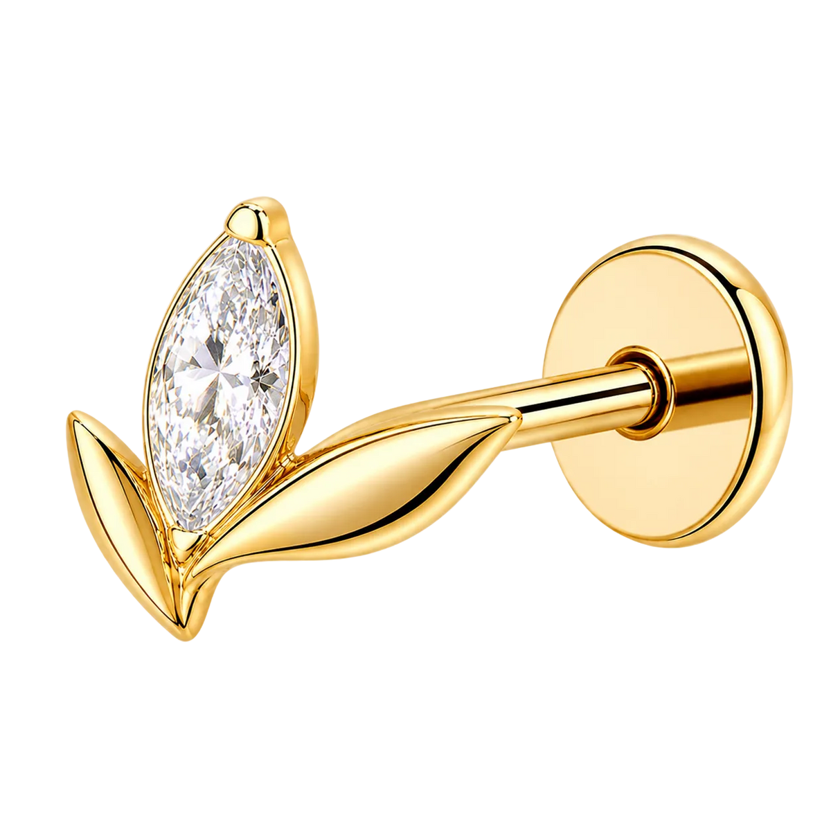Piercing Titanium Labret Mini Petala | Linha Essencial