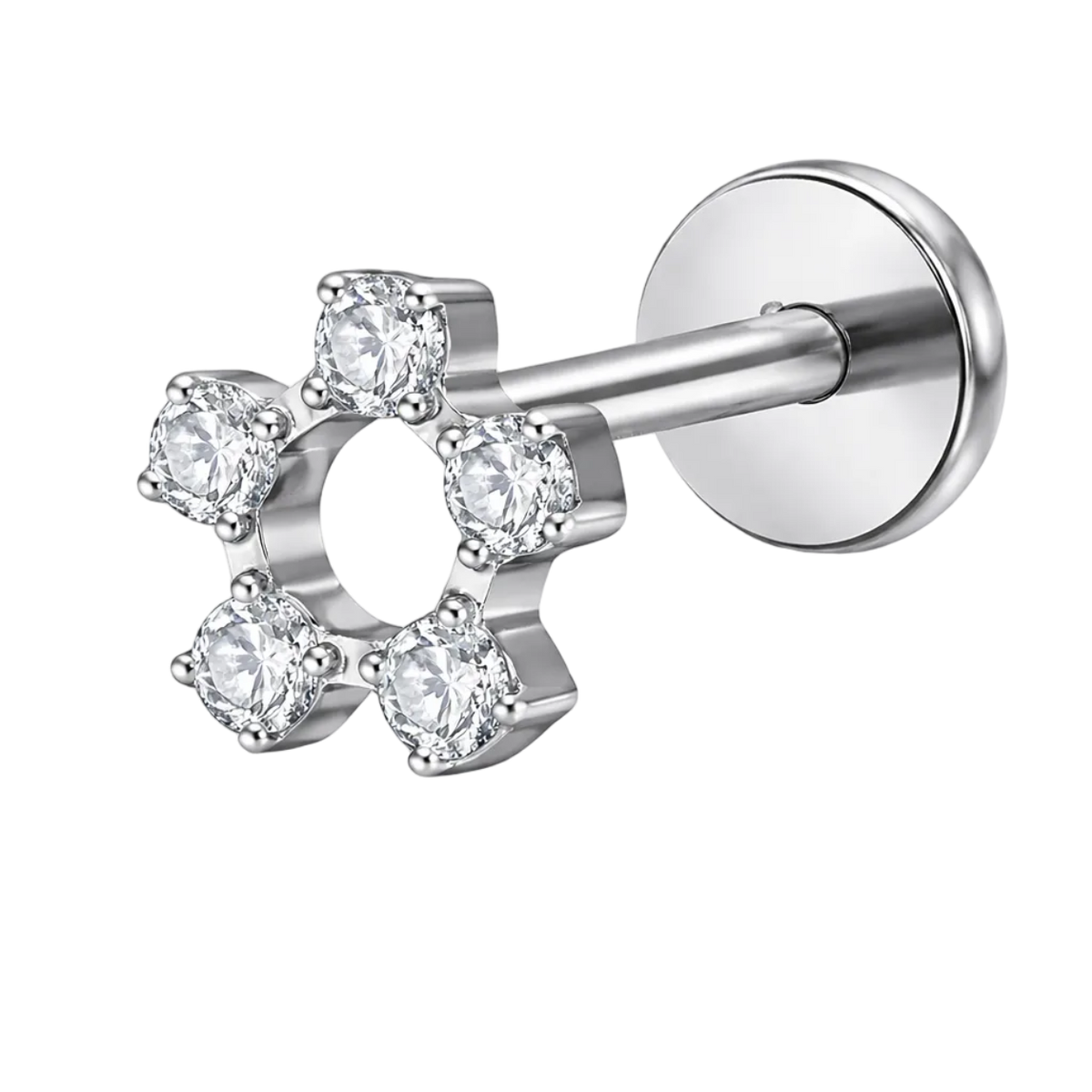 Piercing Titanium Labret Roda | Linha Premium