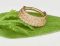 Argola Togo Tripla  10mm Gold
