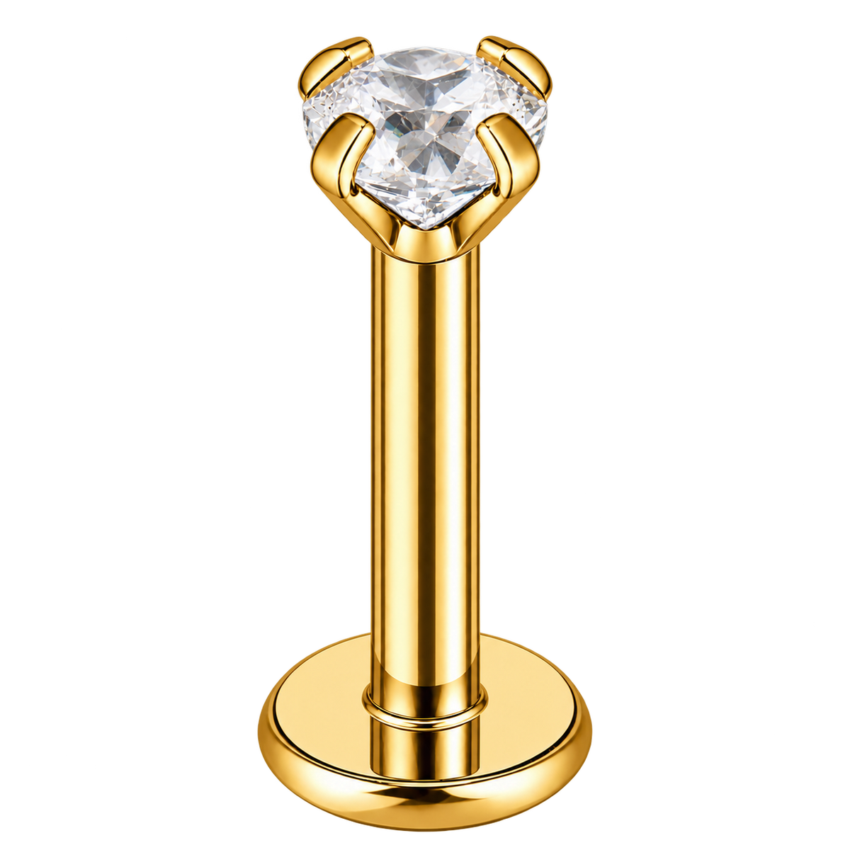 Piercing Titanium Labret Ponto de Luz Garra | Linha Essencial