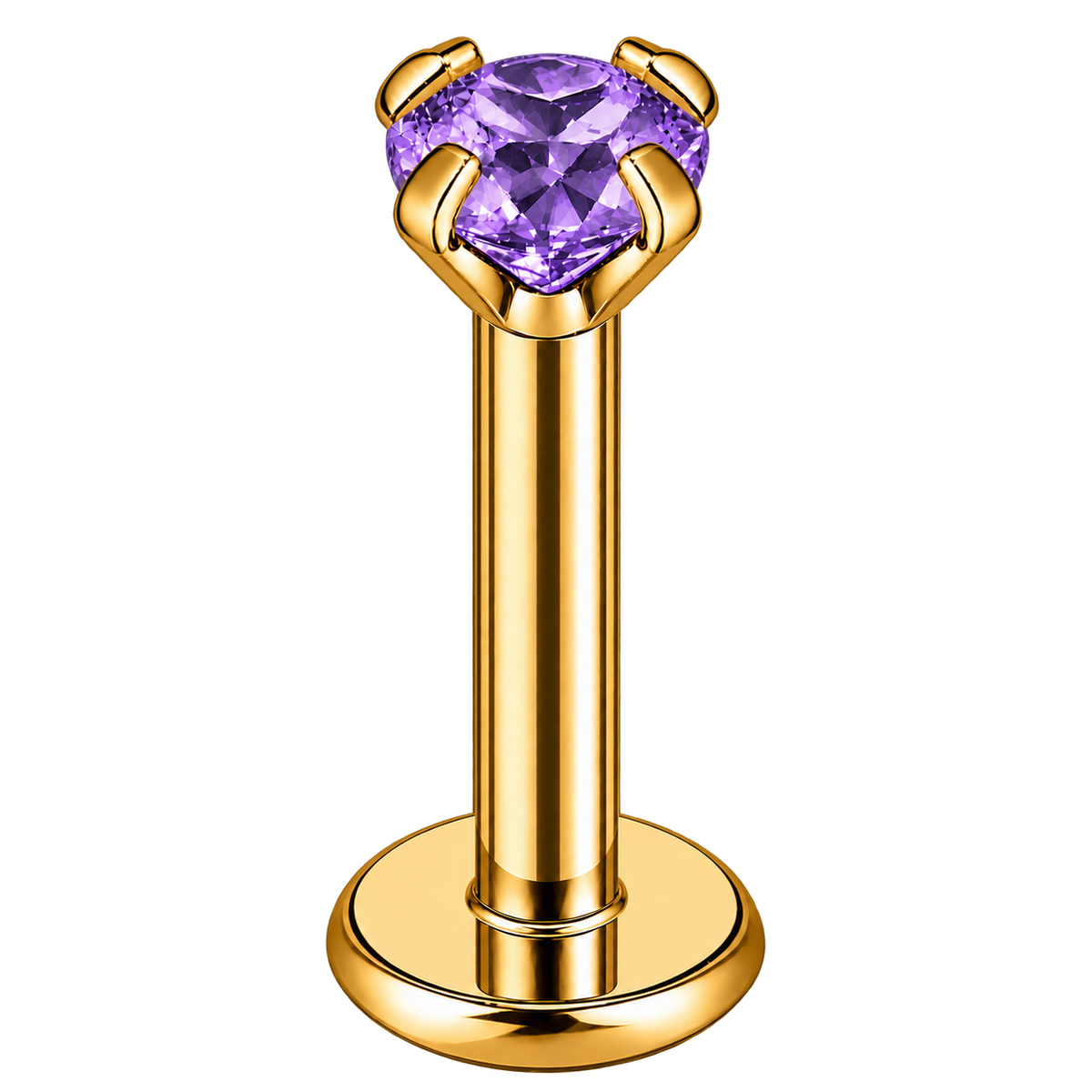 Piercing Titanium Labret Ponto de Luz Garra | Linha Essencial