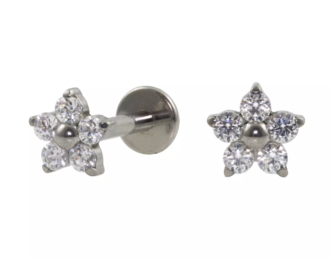 Labret Flor Baby - Titanium