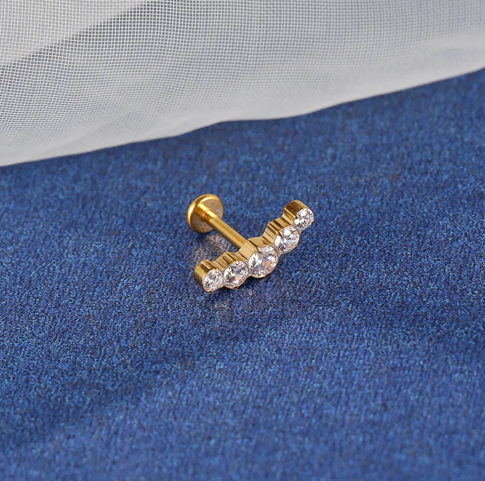 Labret Cascata Five - Titanium